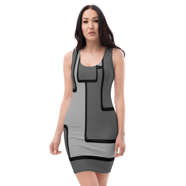 vestido gris